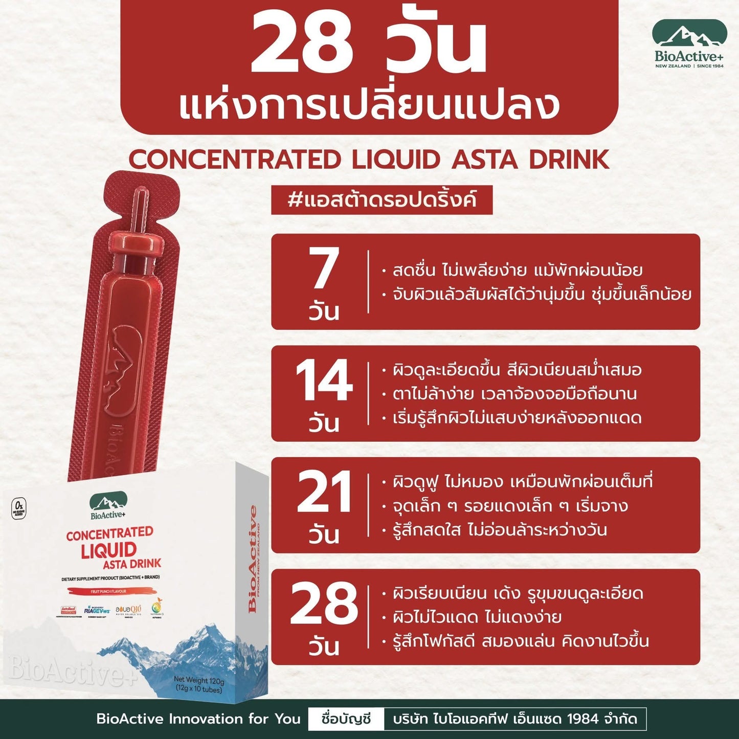 BioActive+ Concentrated Liquid Asta Drink