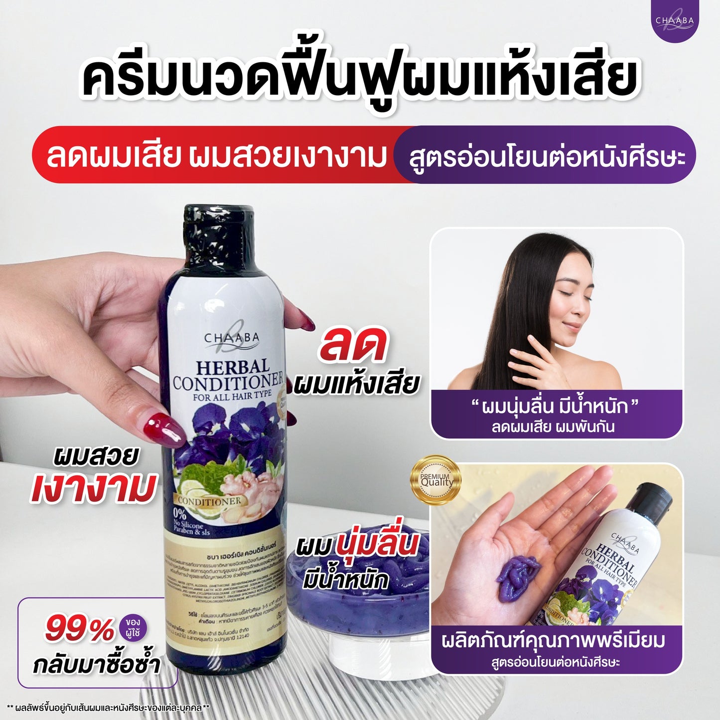 CHABA Shampoo + Conditioner Set