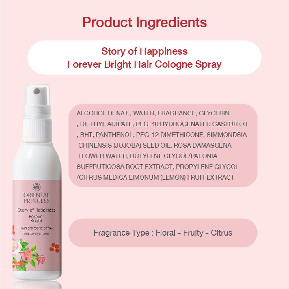 Oriental Princess Hair Cologne Spray 100ml.