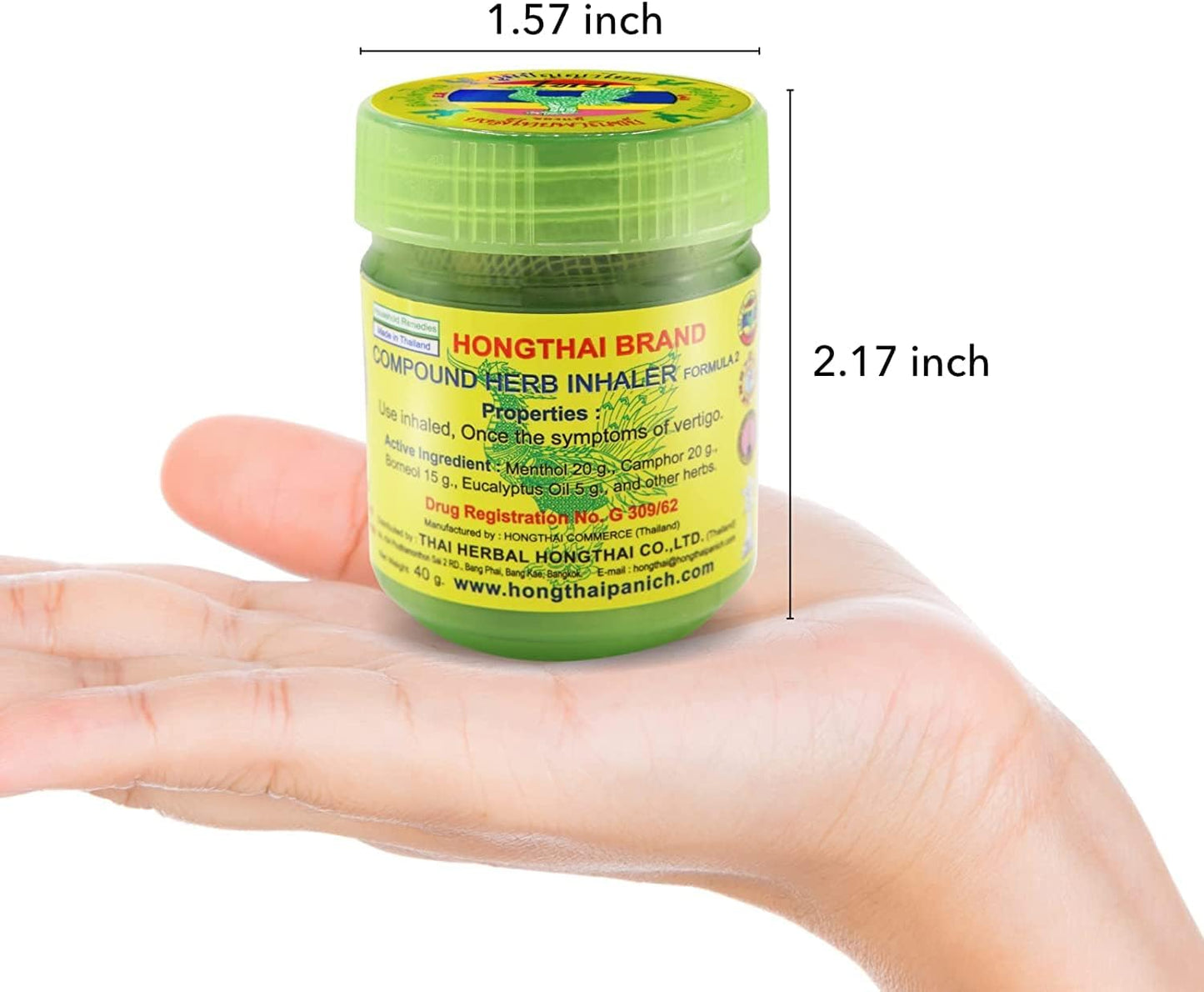 Hong Thai Brand Compound Herb Inhaler – Formula 2