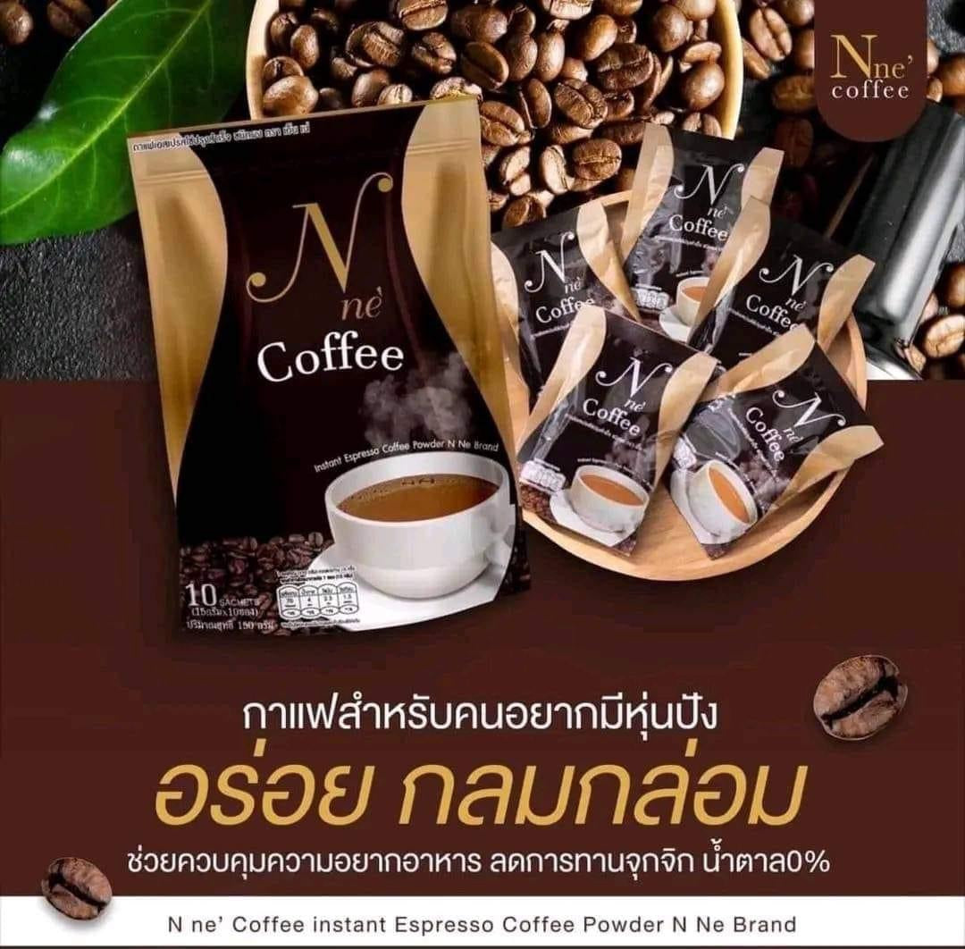 N Ne Coffee Instant Espresso – Sugar Free, No Calories, 15g X 10 Sachets, Thai