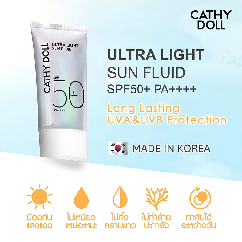 Cathy Doll Ultra Light Sun Fluid SPF50+ PA++++