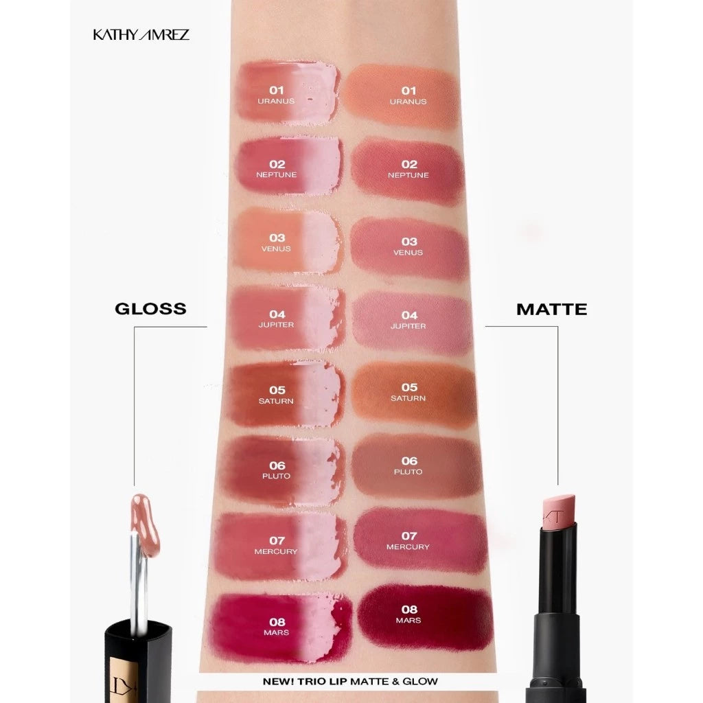 KATHY AMREZ TRIO LIP MATTE & GLOW