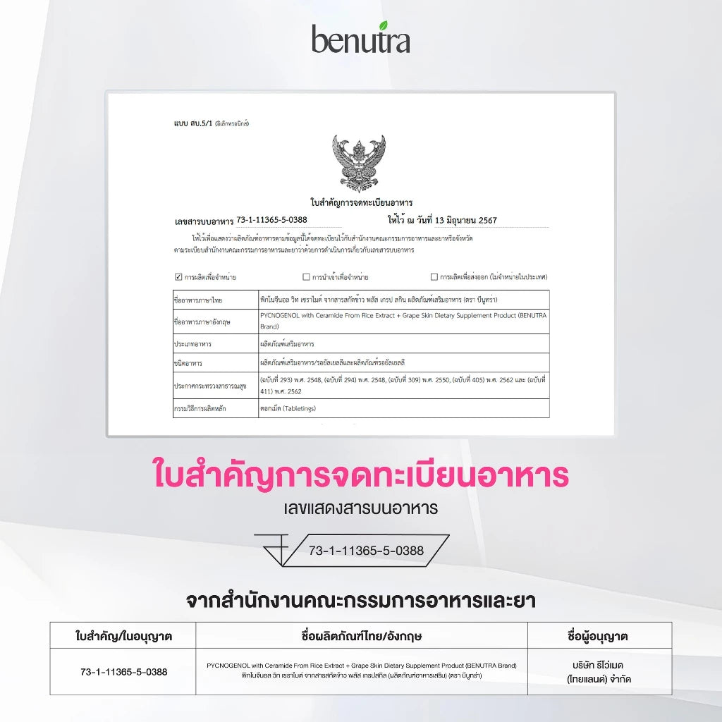 Benutra Tetra SOD + PYCNOGENOL