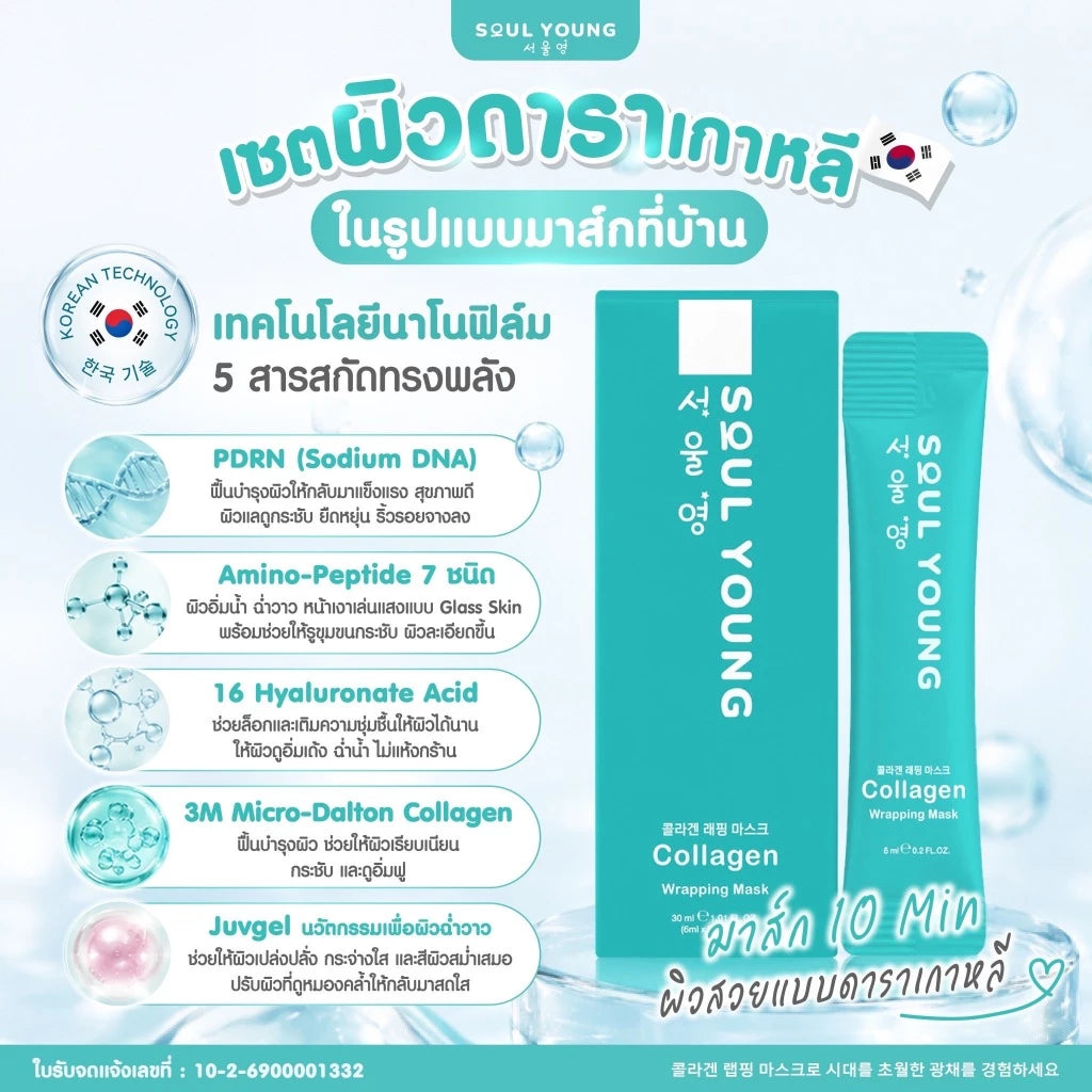 THE SKIN101 Collagen Wrapping Mask Dr.Khongkwan